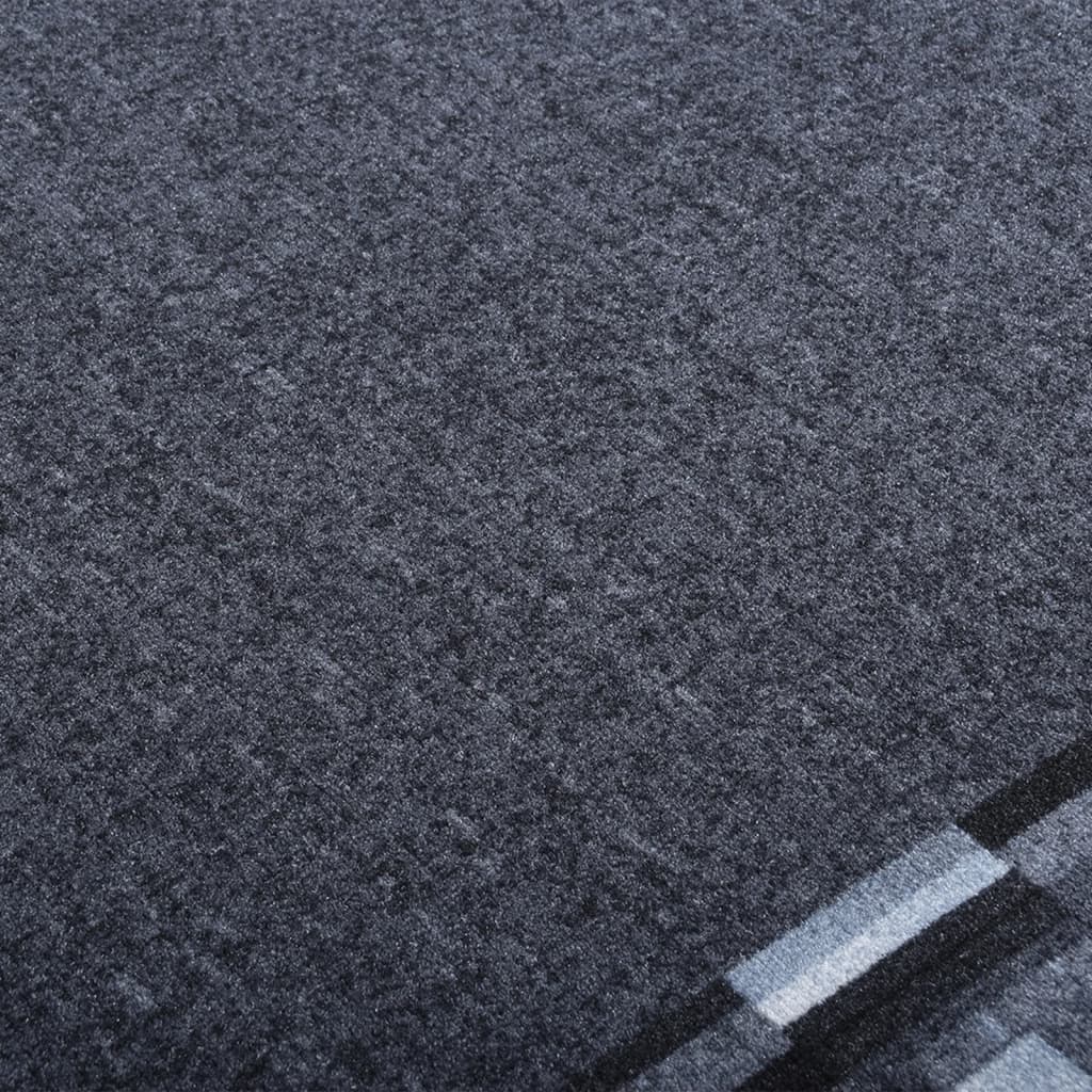 Teppichläufer Anthrazit 80x450 cm Rutschfest