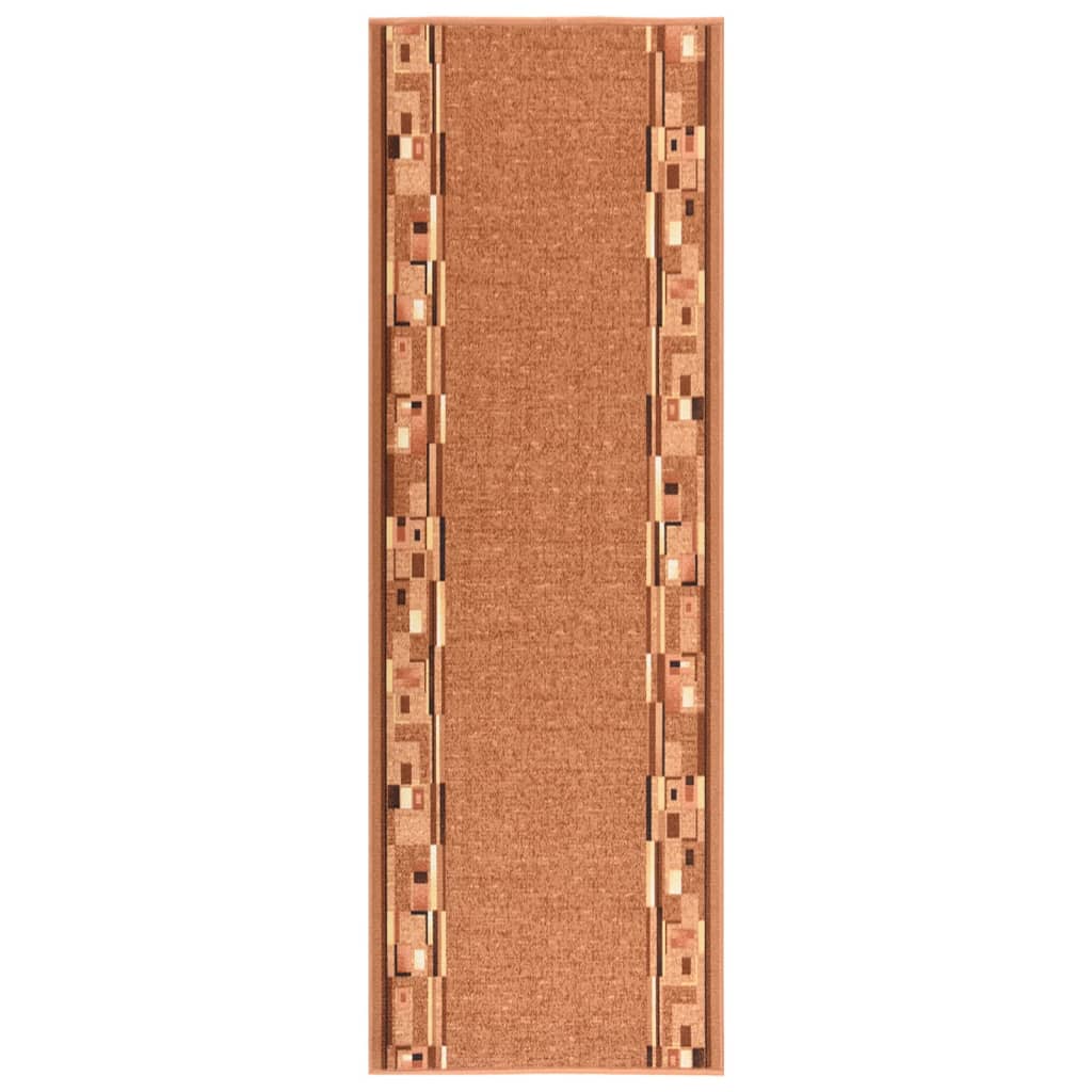 Teppichläufer Braun 80x250 cm Rutschfest