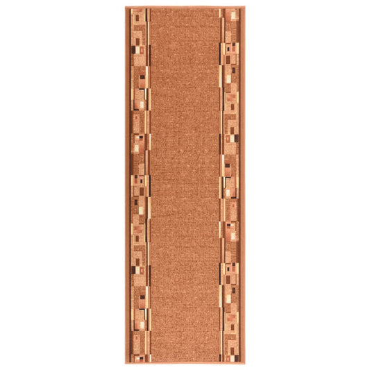 Teppichläufer Braun 80x250 cm Rutschfest