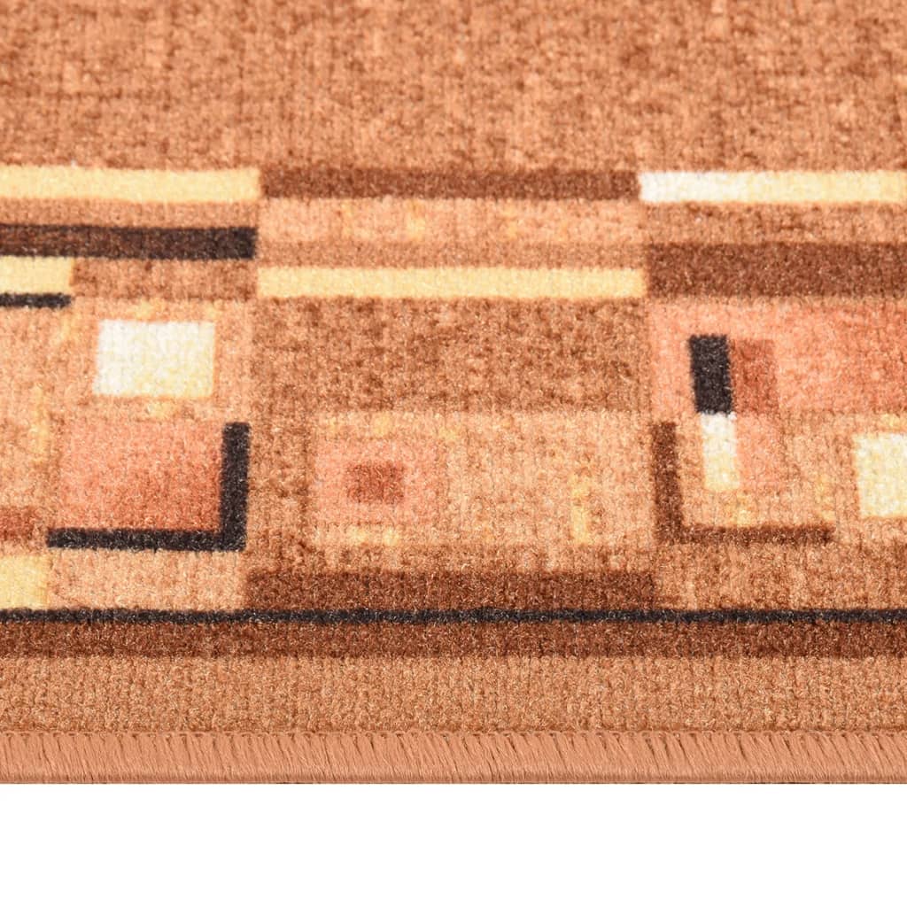 Teppichläufer Braun 80x300 cm Rutschfest