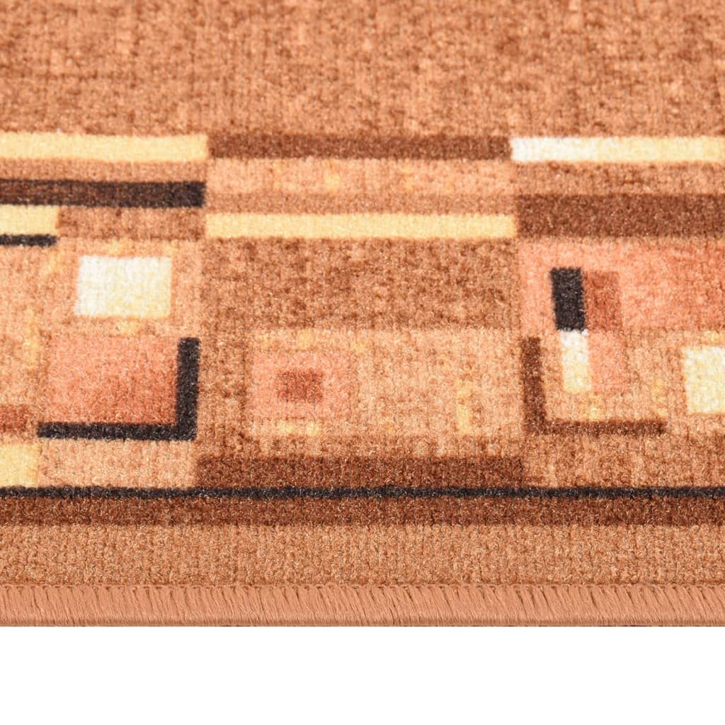 Teppichläufer Braun 80x500 cm Rutschfest