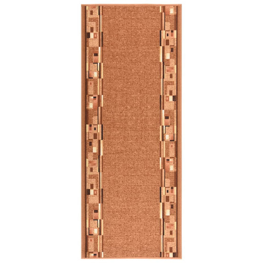 Teppichläufer Braun 100x250 cm Rutschfest