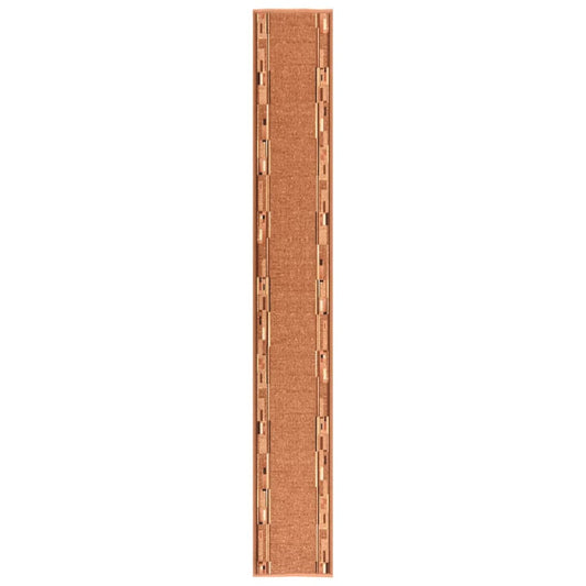 Teppichläufer Braun 100x450 cm Rutschfest