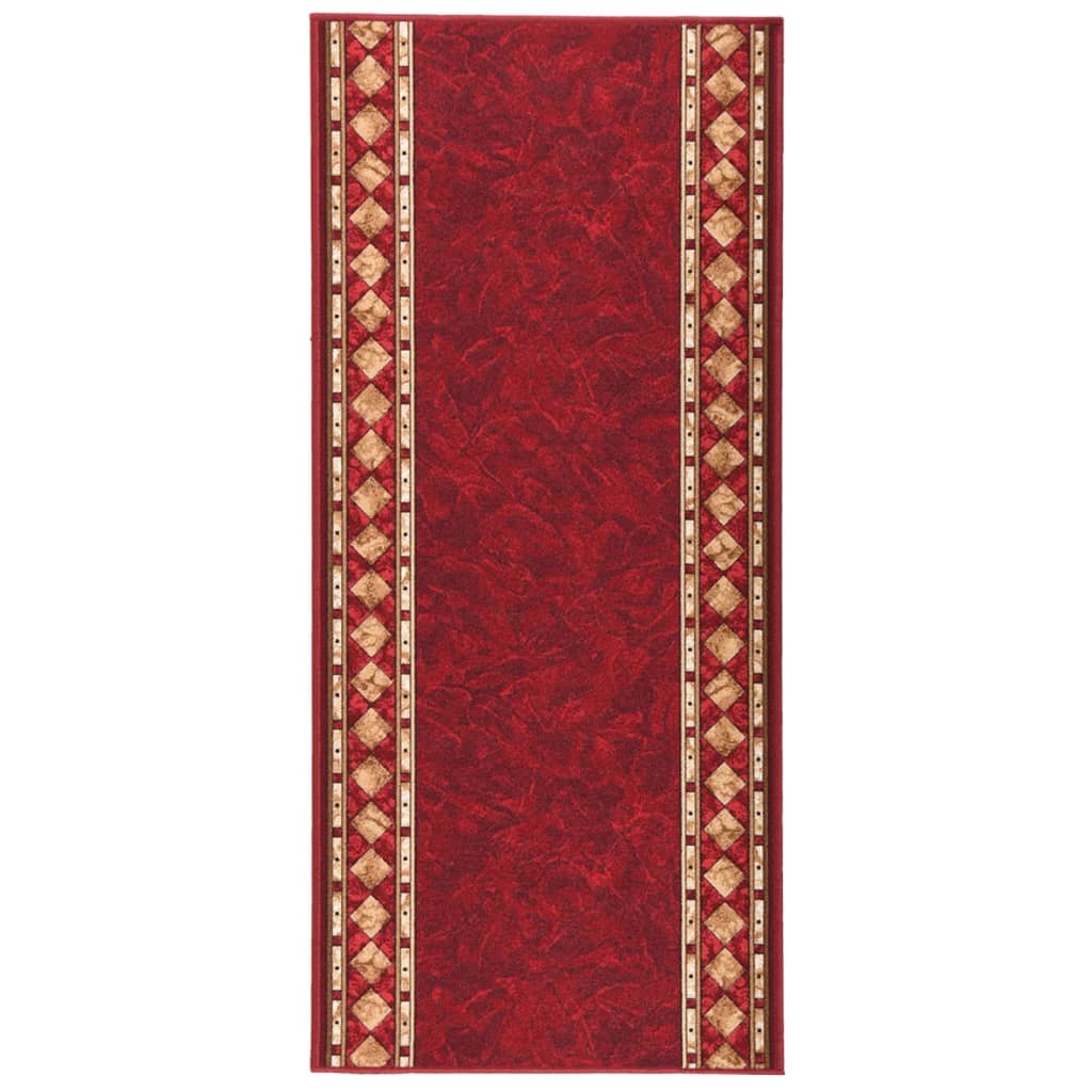 Teppichläufer Rot 67x150 cm Rutschfest