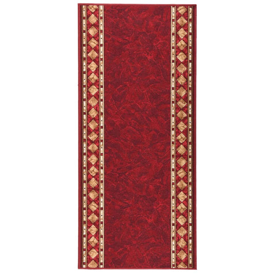 Teppichläufer Rot 67x150 cm Rutschfest