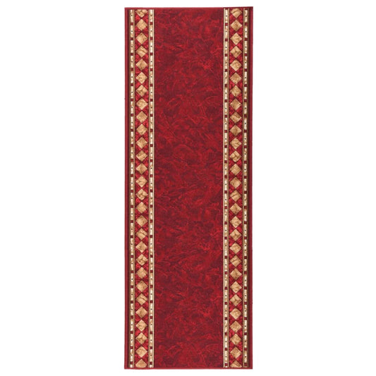 Teppichläufer Rot 67x200 cm Rutschfest
