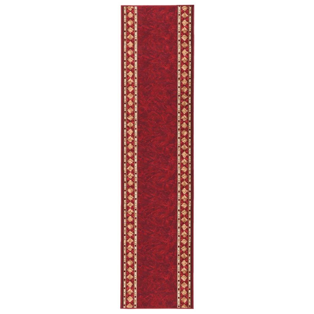 Teppichläufer Rot 67x350 cm Rutschfest