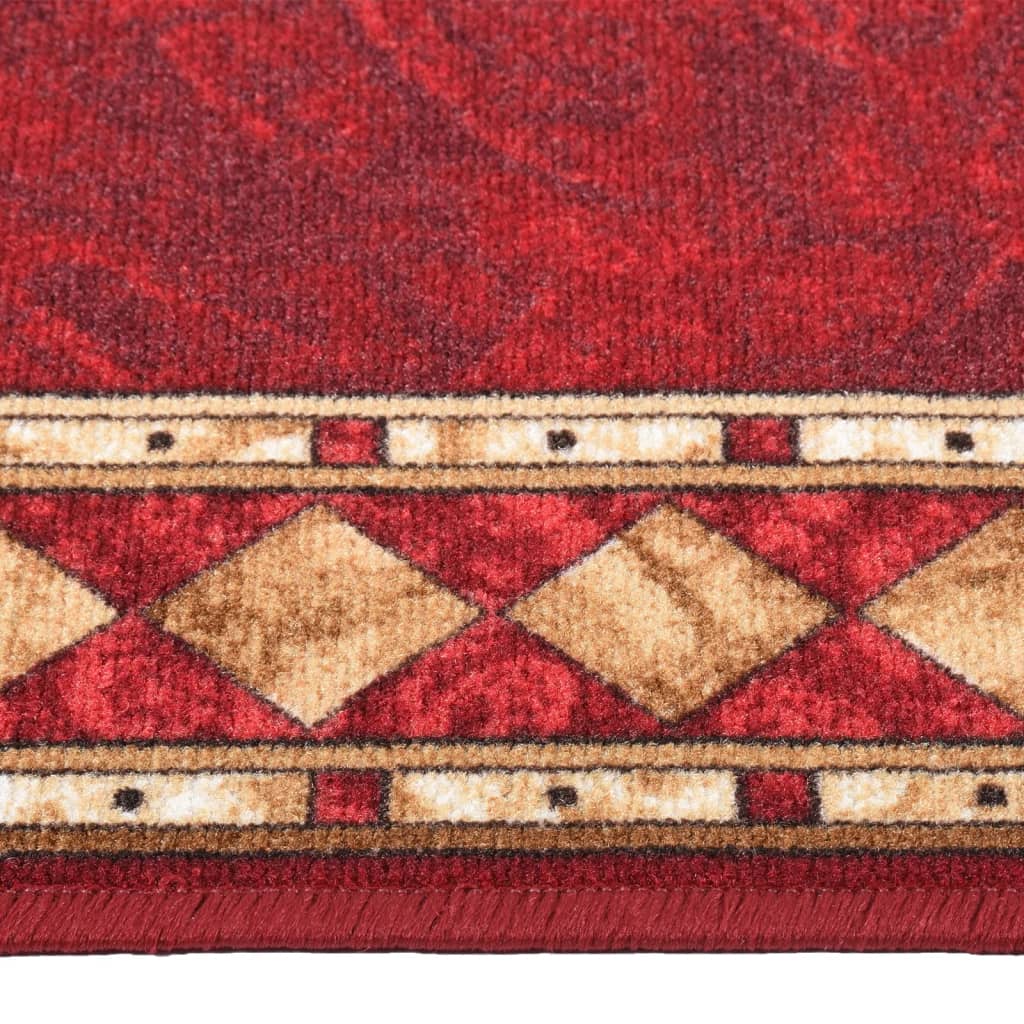 Teppichläufer Rot 67x350 cm Rutschfest