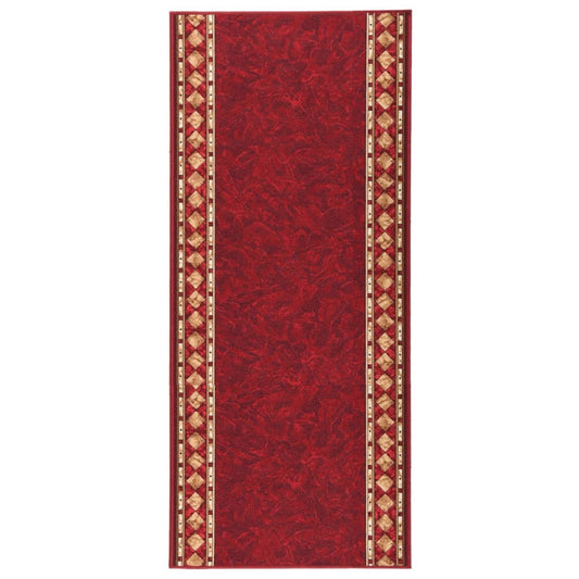 Teppichläufer Rot 80x200 cm Rutschfest