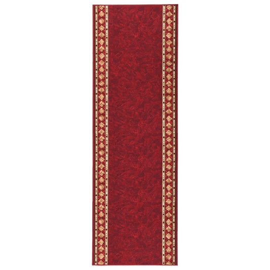 Teppichläufer Rot 80x300 cm Rutschfest