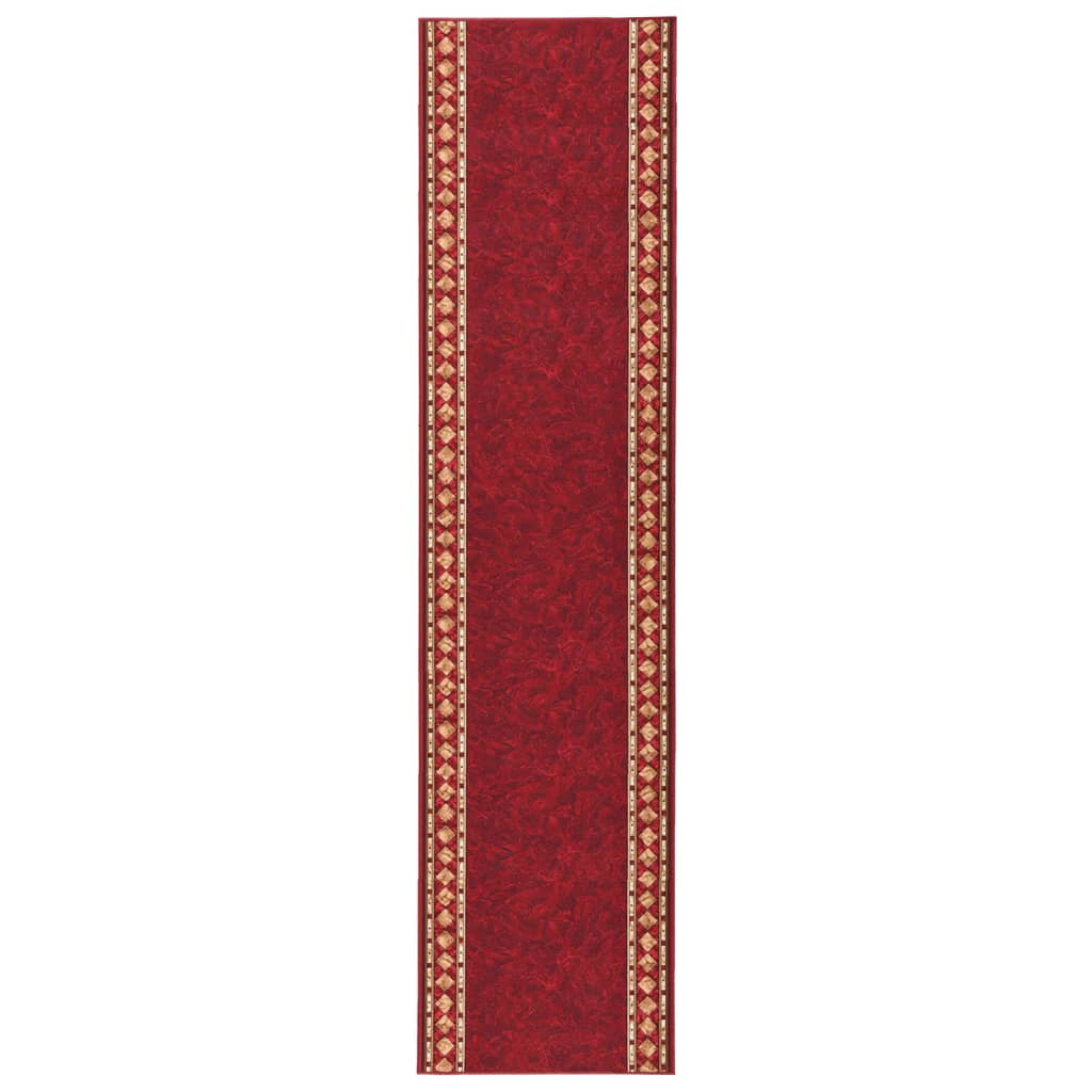 Teppichläufer Rot 80x450 cm Rutschfest