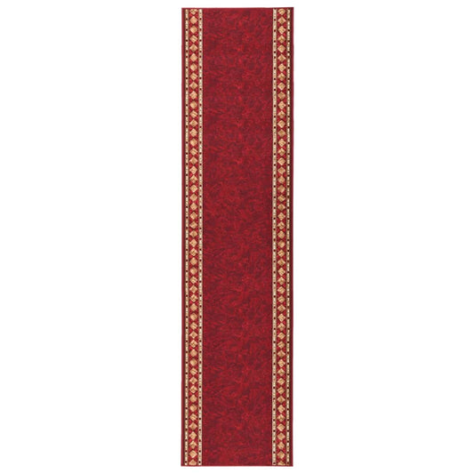 Teppichläufer Rot 80x450 cm Rutschfest