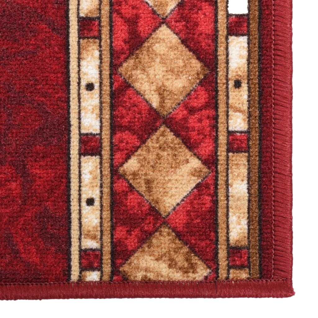 Teppichläufer Rot 80x450 cm Rutschfest