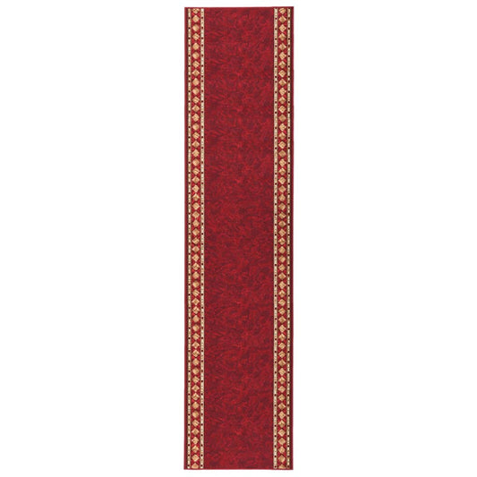 Teppichläufer Rot 80x500 cm Rutschfest