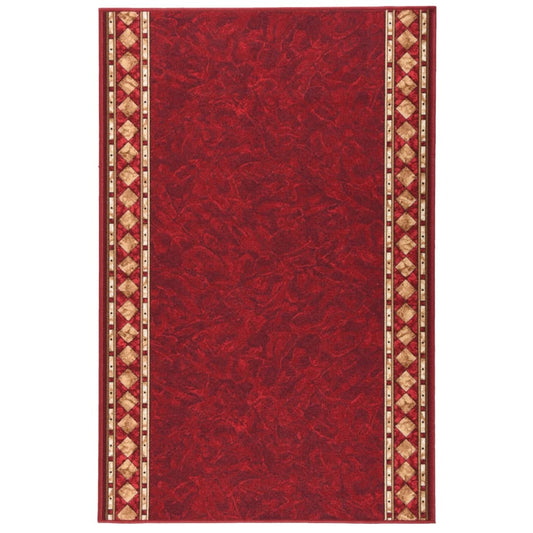 Teppichläufer Rot 100x150 cm Rutschfest