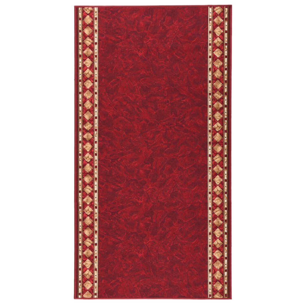 Teppichläufer Rot 100x200 cm Rutschfest