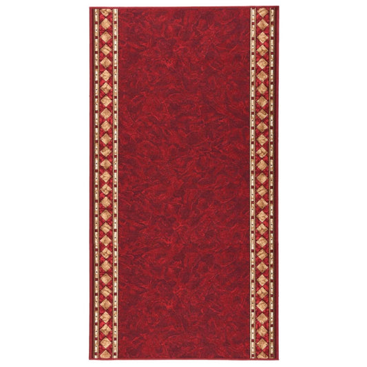 Teppichläufer Rot 100x200 cm Rutschfest