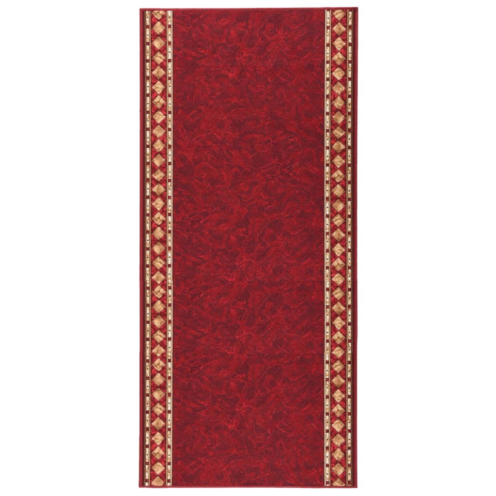 Teppichläufer Rot 100x250 cm Rutschfest