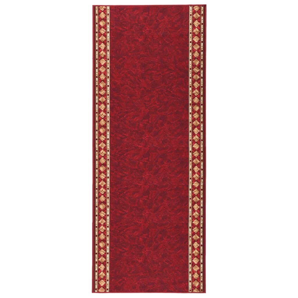 Teppichläufer Rot 100x300 cm Rutschfest