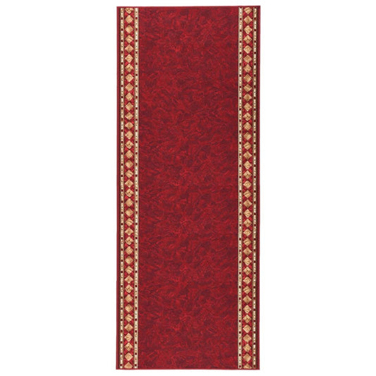 Teppichläufer Rot 100x300 cm Rutschfest