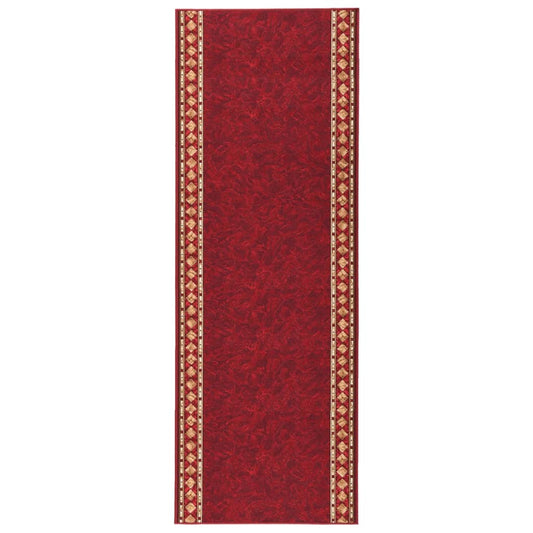 Teppichläufer Rot 100x350 cm Rutschfest