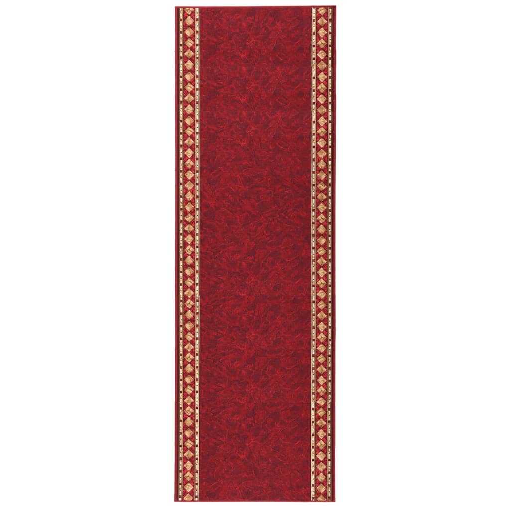 Teppichläufer Rot 100x400 cm Rutschfest