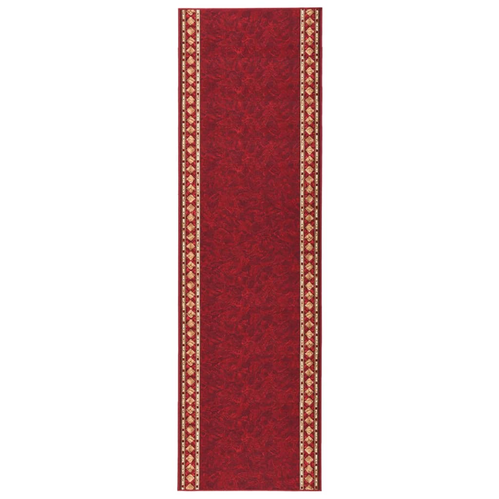 Teppichläufer Rot 100x450 cm Rutschfest