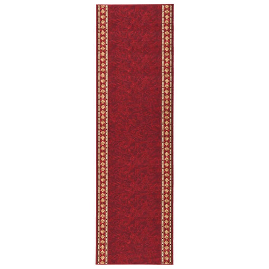 Teppichläufer Rot 100x450 cm Rutschfest