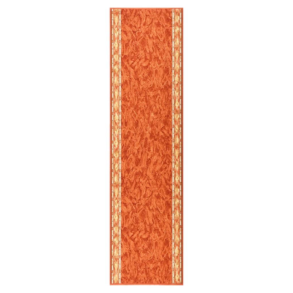 Teppichläufer Terrakottarot 67x250 cm Rutschfest