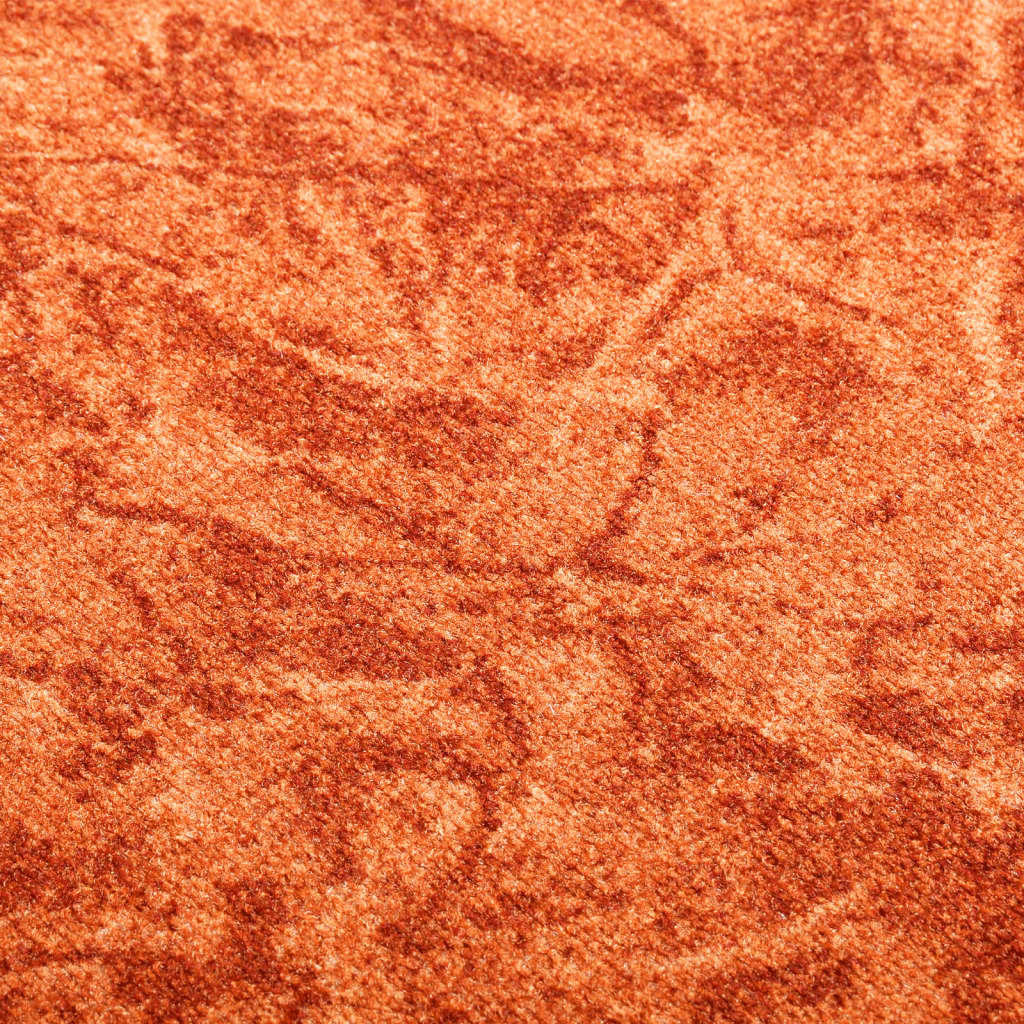 Teppichläufer Terrakottarot 80x500 cm Rutschfest