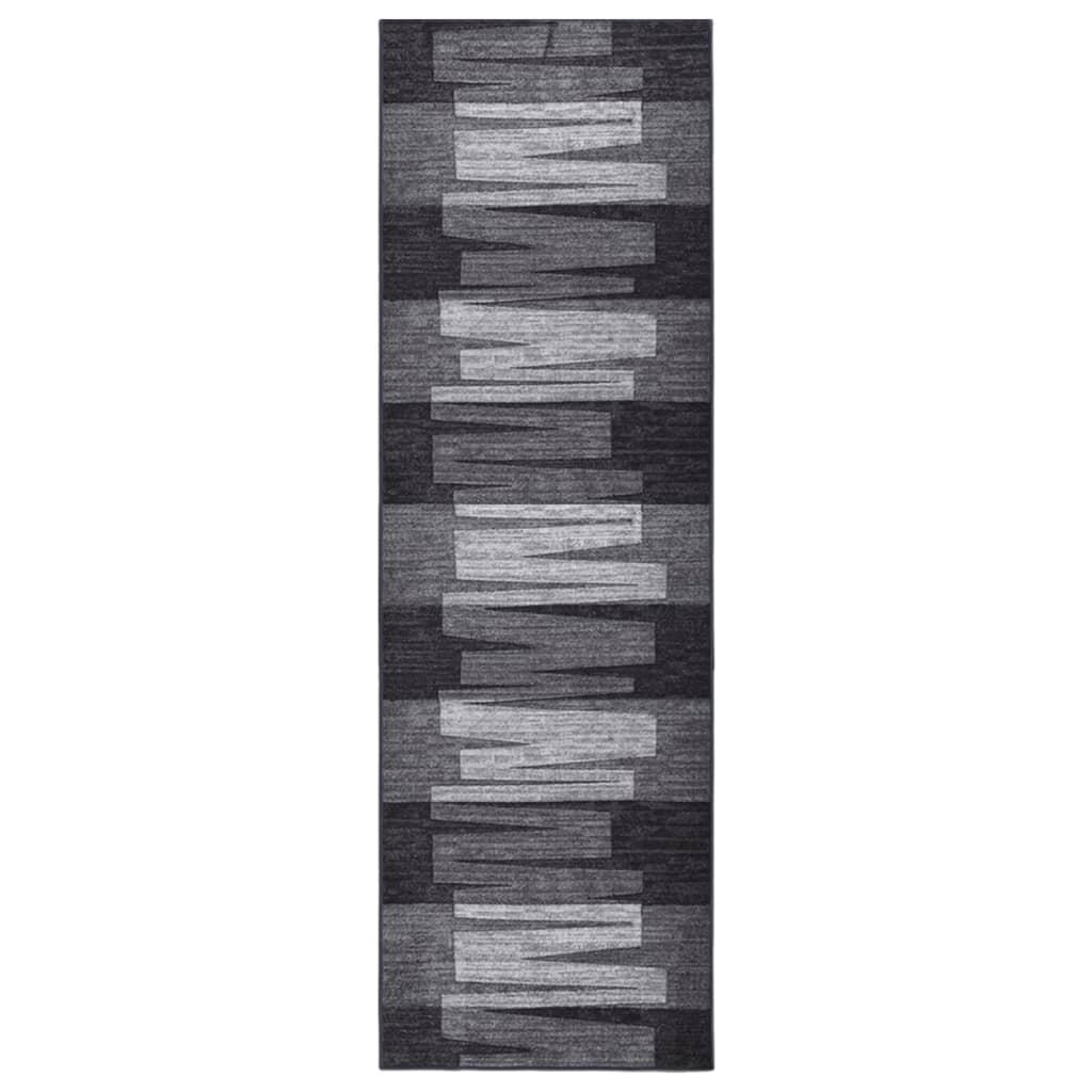 Teppichläufer Anthrazit 80x250 cm Rutschfest