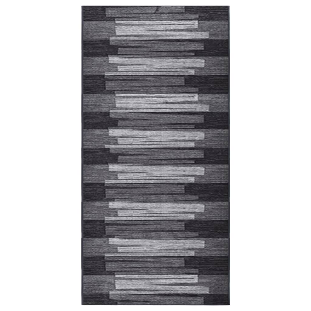 Teppichläufer Anthrazit 100x400 cm Rutschfest