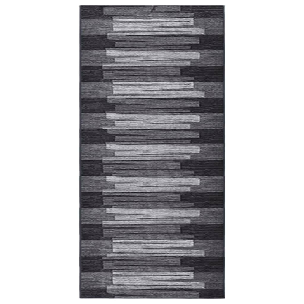 Teppichläufer Anthrazit 100x450 cm Rutschfest