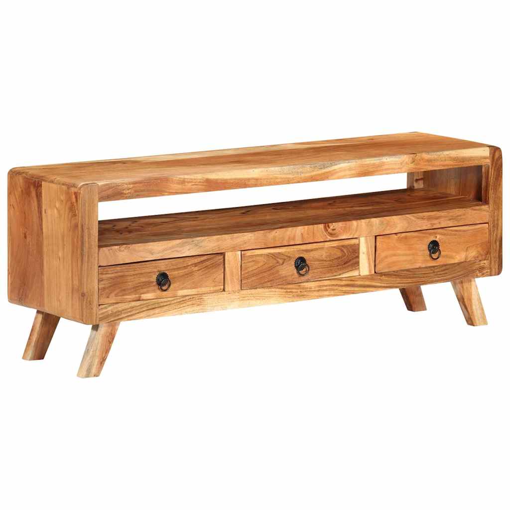 TV-Schrank 110x30x40 cm Massivholz Akazie