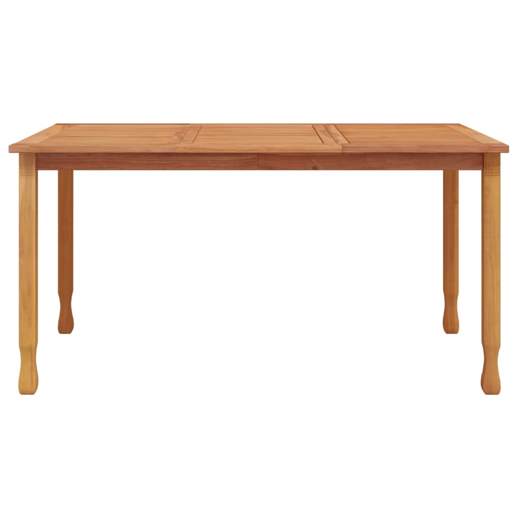 Table à manger de jardin 150x90x75 cm en bois de teck massif