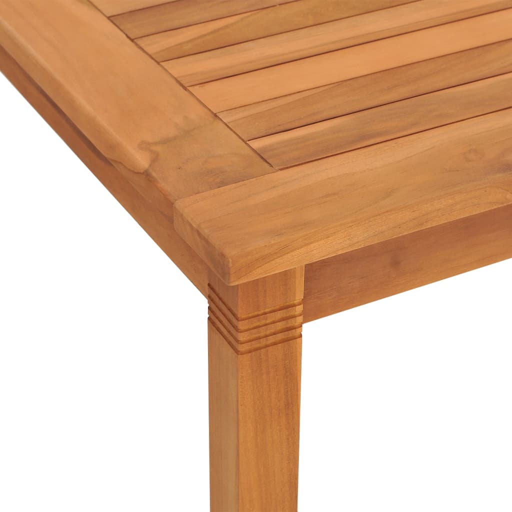 Table à manger de jardin 150x90x75 cm en bois de teck massif