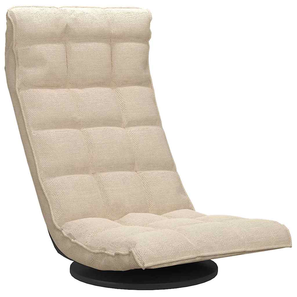 Bodenstuhl Drehbar Creme Stoff