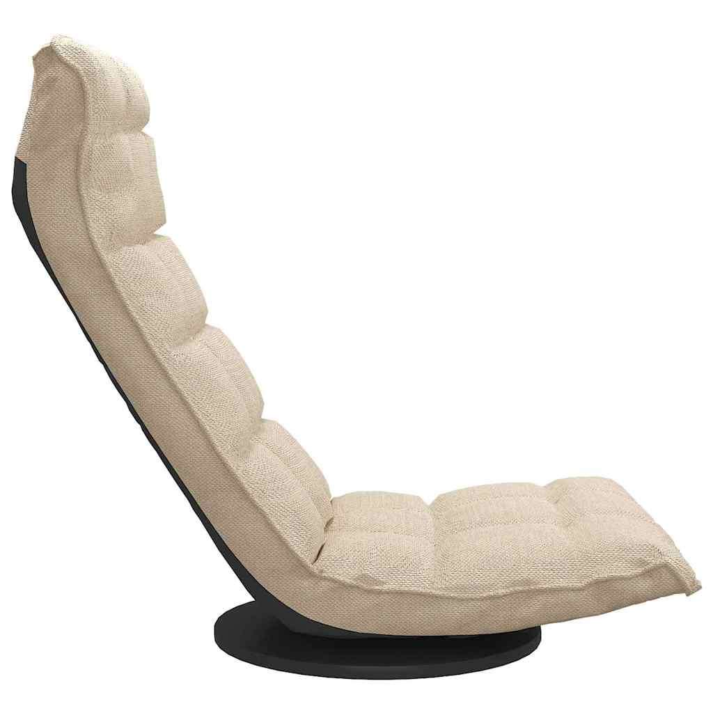 Bodenstuhl Drehbar Creme Stoff