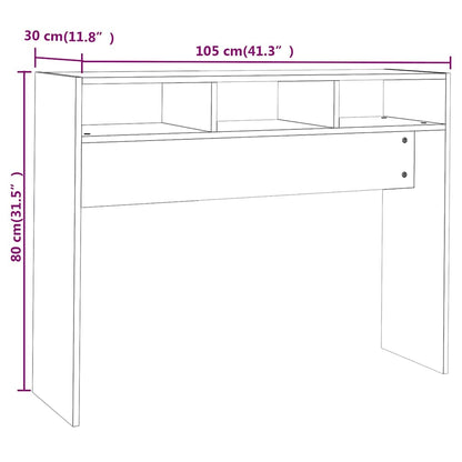 Konsolentisch Betongrau 105x30x80 cm Holzwerkstoff