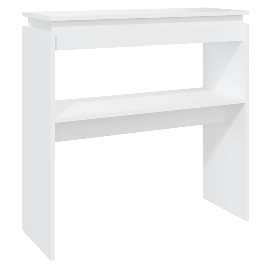 Konsolentisch Weiß 80x30x80 cm Holzwerkstoff