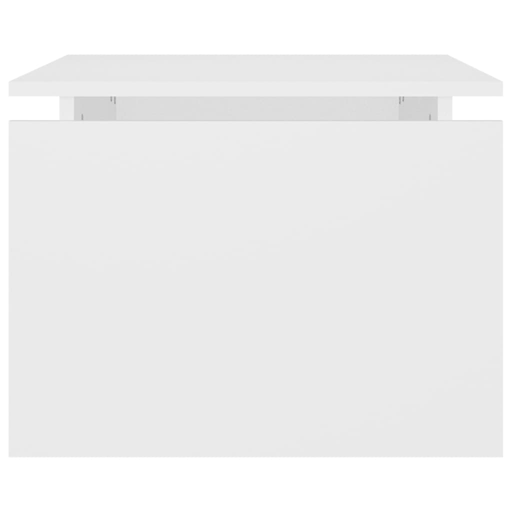 Coffee Table White 68x50x38 cm Wood Material