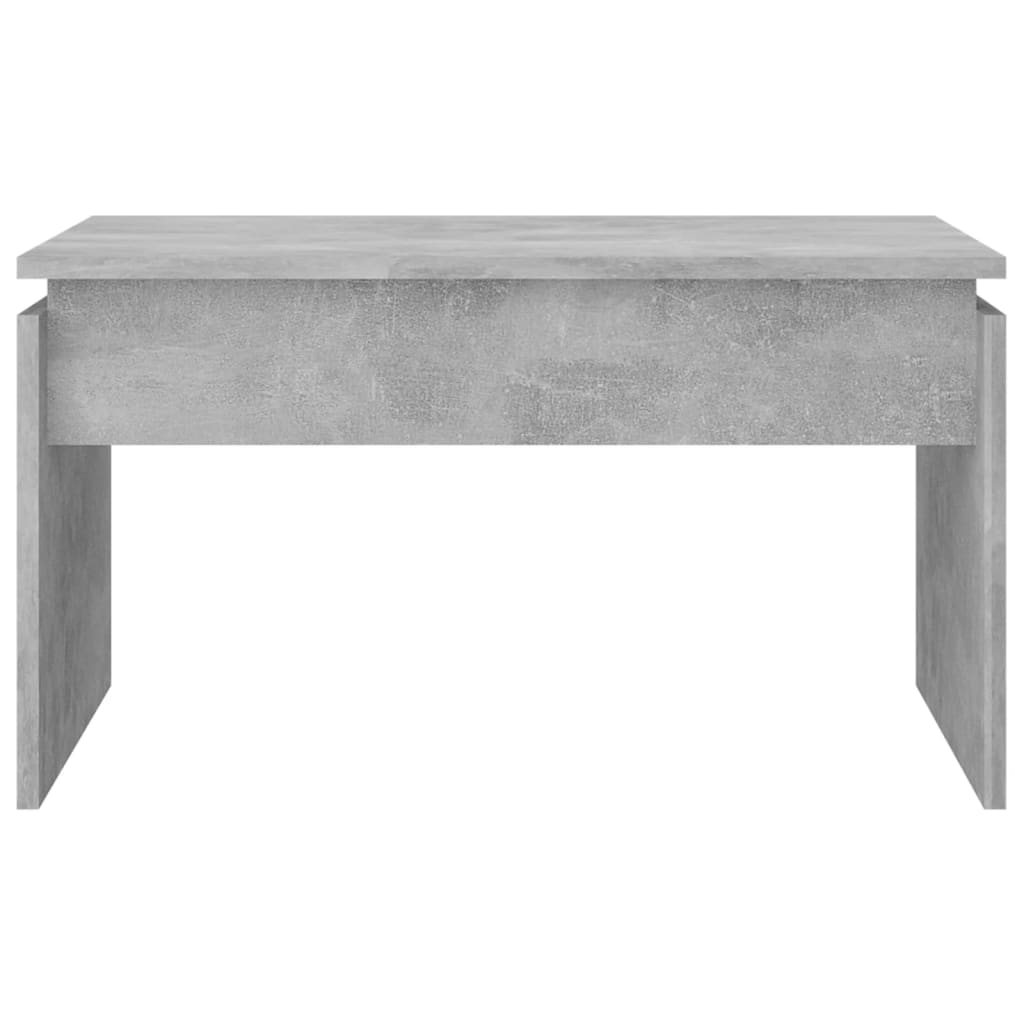 Table basse gris béton 68x50x38 cm en bois