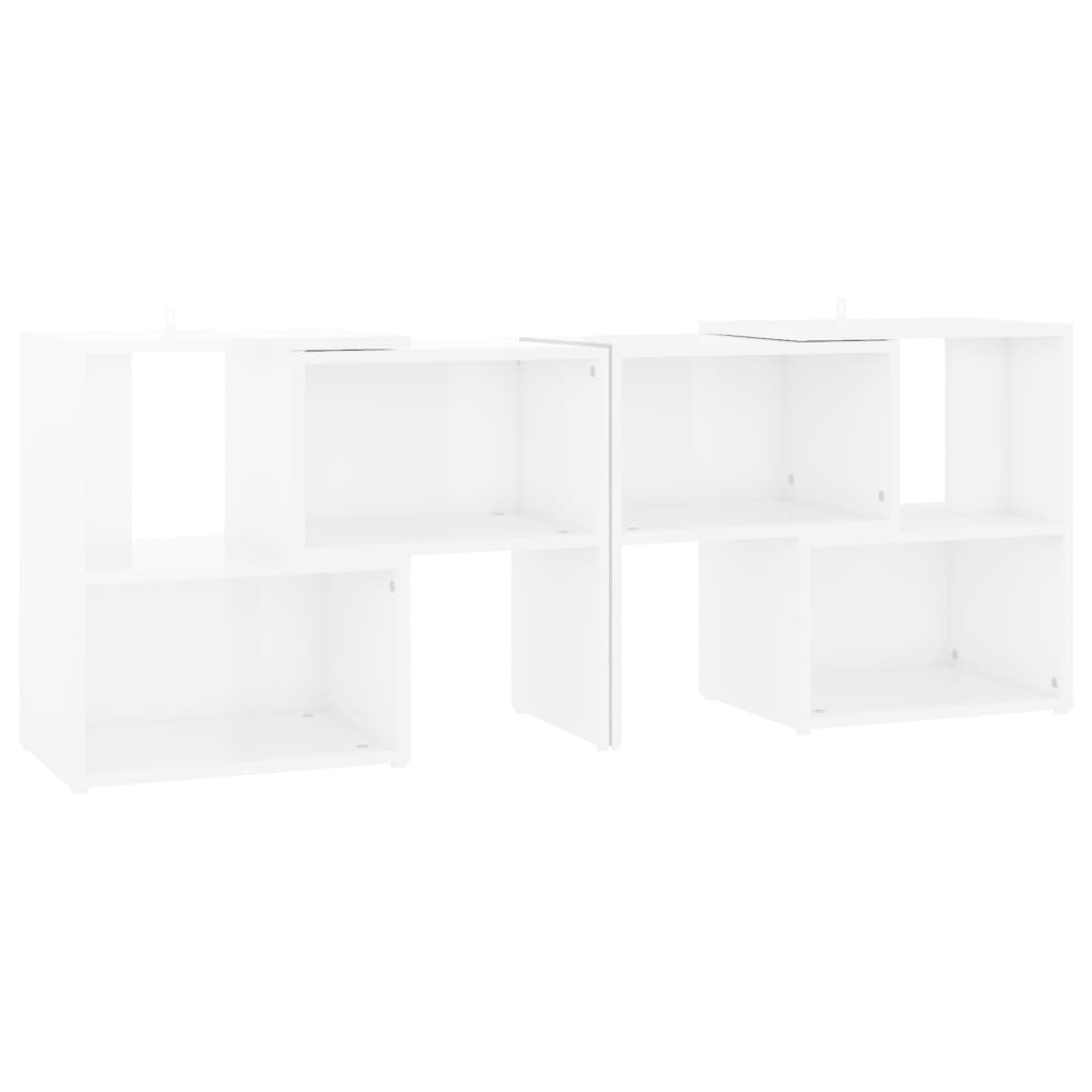 Meuble TV blanc 104x30x52 cm en bois