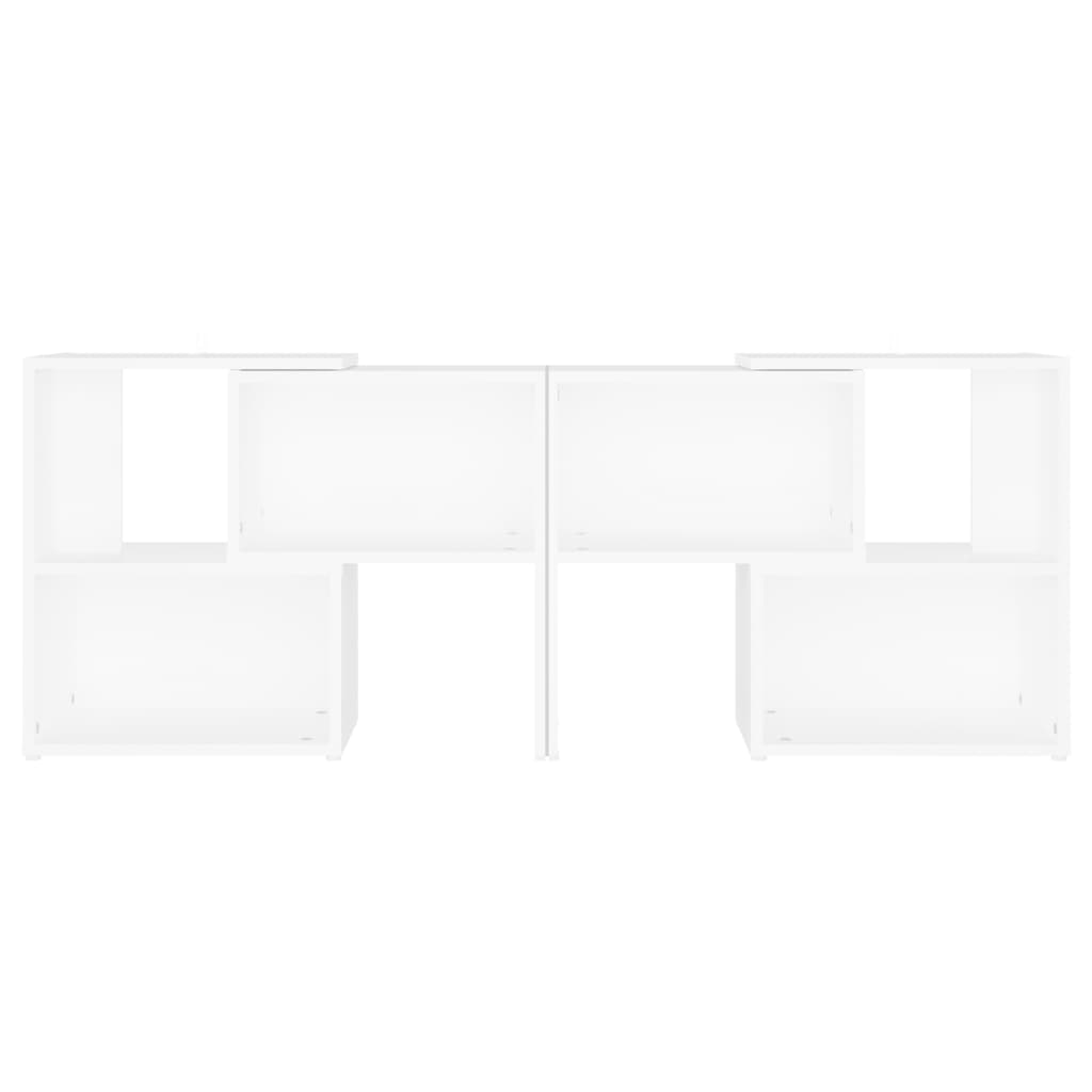 Meuble TV blanc 104x30x52 cm en bois