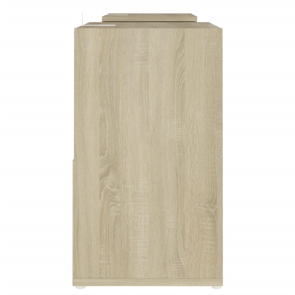 Meuble TV chêne Sonoma 104x30x52cm matériau bois