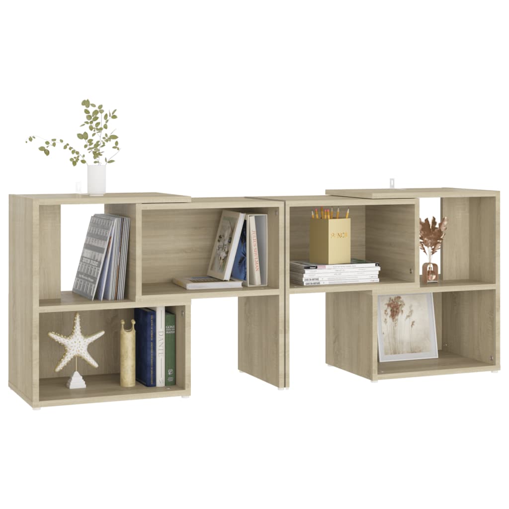 Meuble TV chêne Sonoma 104x30x52cm matériau bois