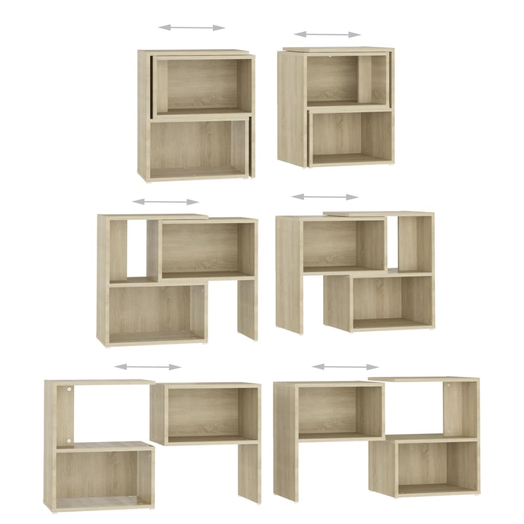 Meuble TV chêne Sonoma 104x30x52cm matériau bois
