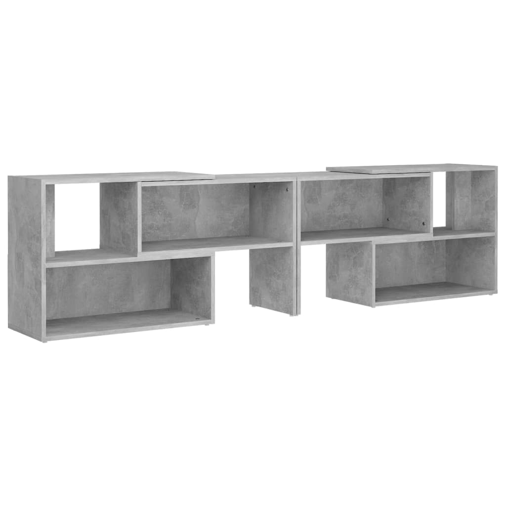 Meuble TV gris béton 149x30x52 cm en bois