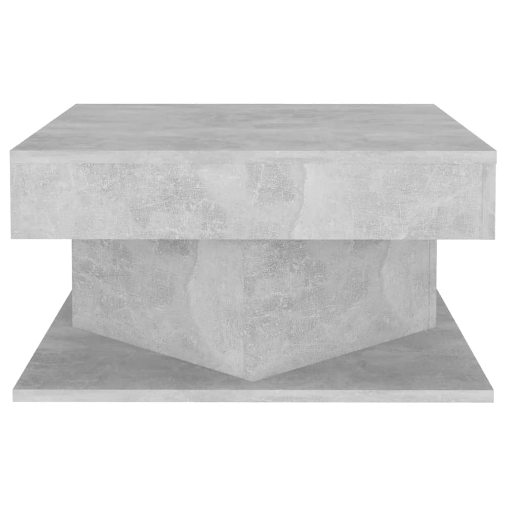 Table basse gris béton 57x57x30 cm en bois