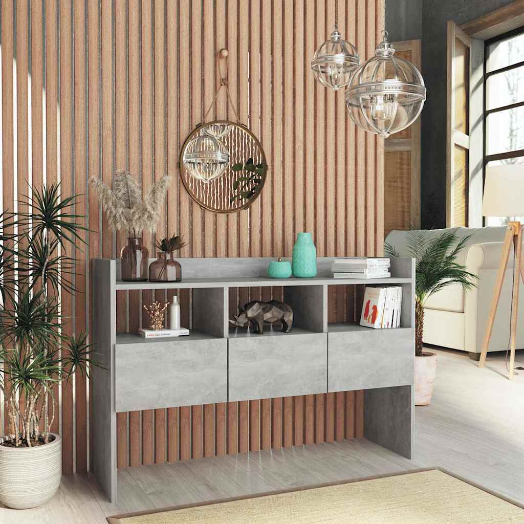 Sideboard Betongrau 105x30x70 cm Holzwerkstoff